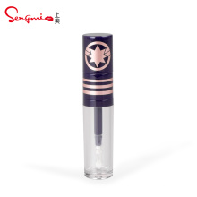 6 ml de pequeña capacidad Diseño de moda vacío transparente Vacío de plástico Lip Gloss Tubo de maquillaje Embalaje de brillo de labios de lujo